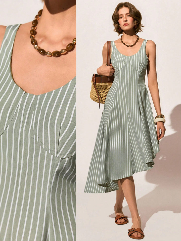 Rochie maxi SHEIN, verde