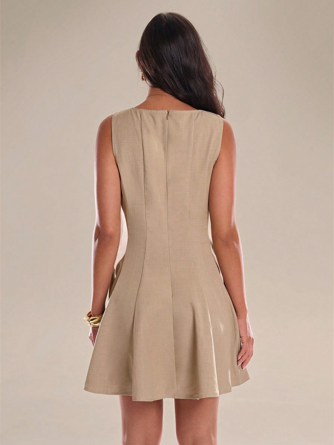 Rochie mini SHEIN, kaki