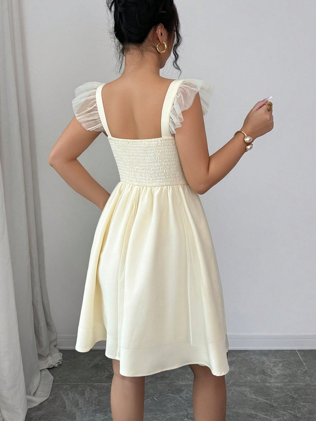 Rochie scurtă SHEIN, galben