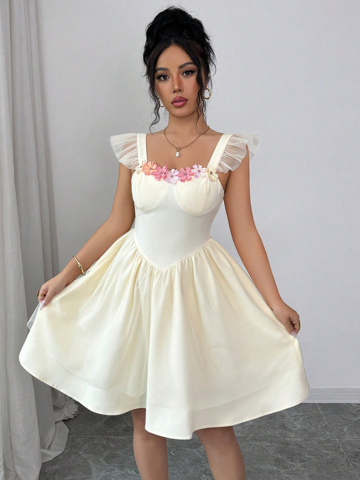 Rochie scurtă SHEIN, galben