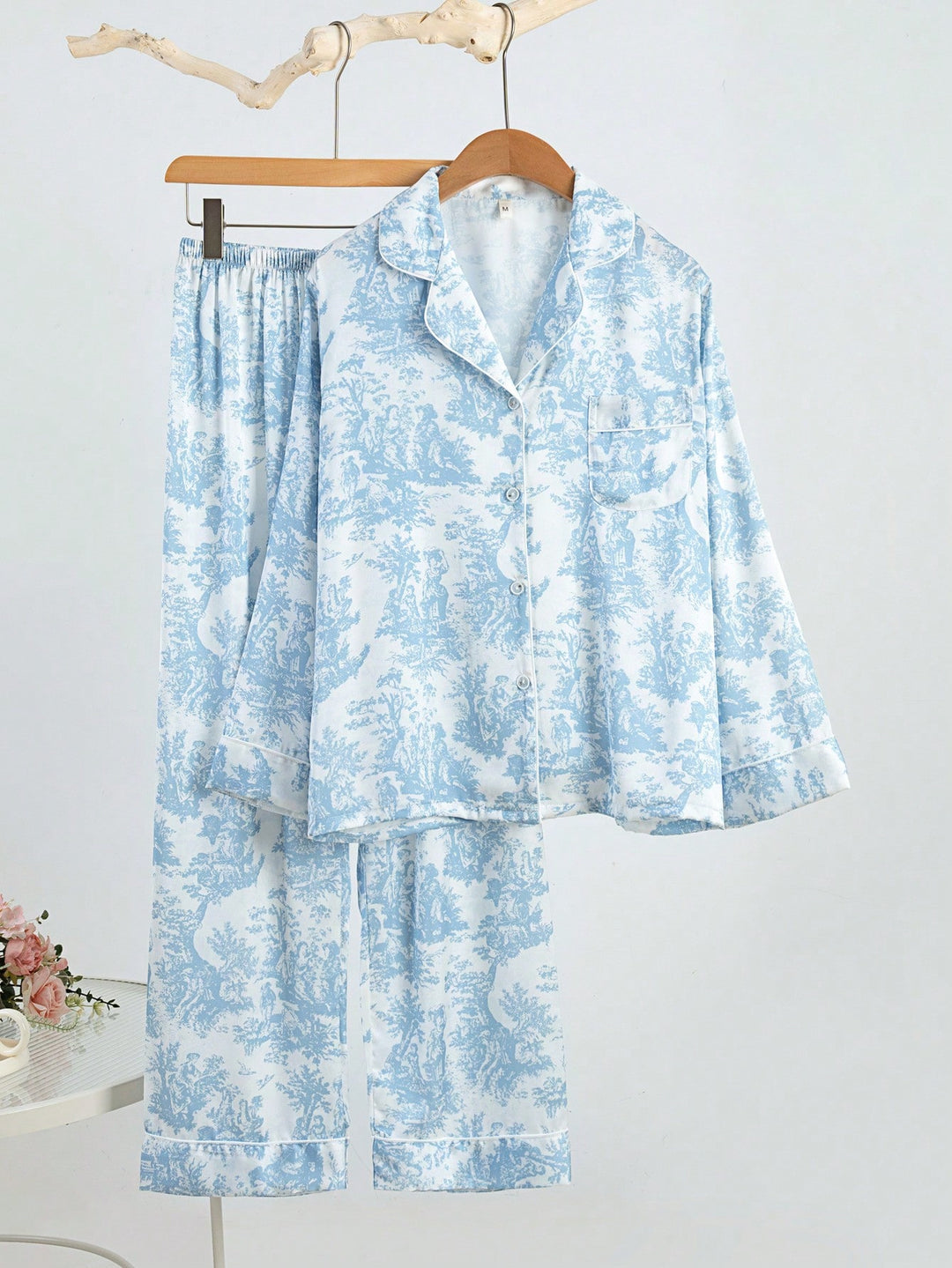 Pijama SHEIN, albastru