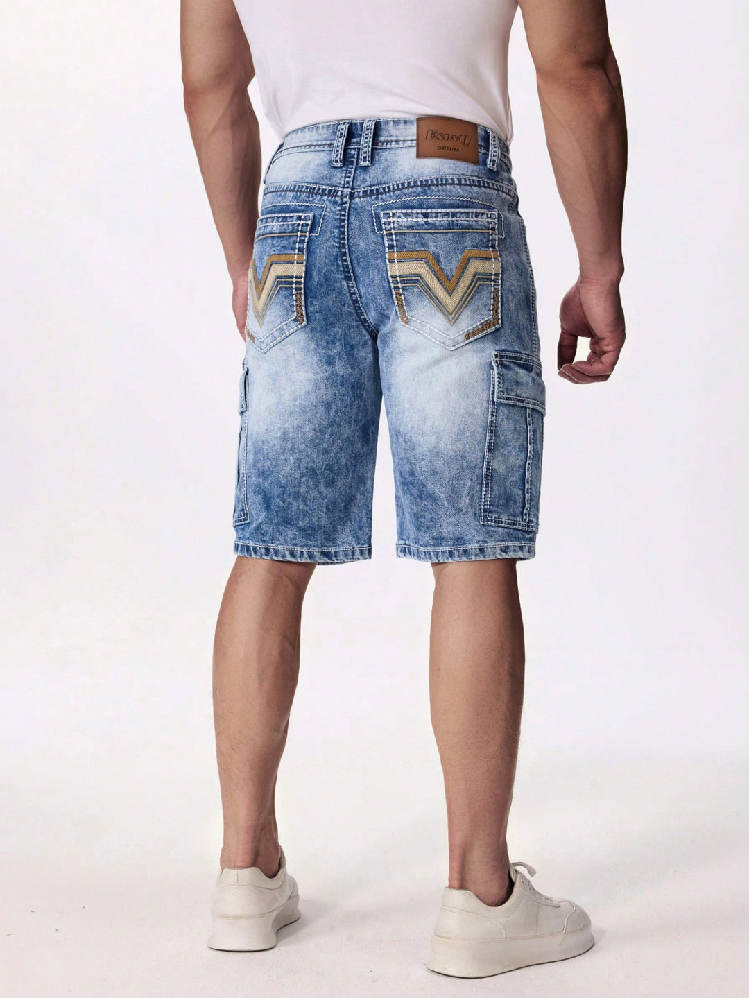 Pantaloni scurți SHEIN, albastru
