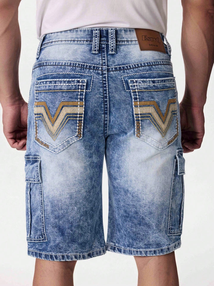 Pantaloni scurți SHEIN, albastru