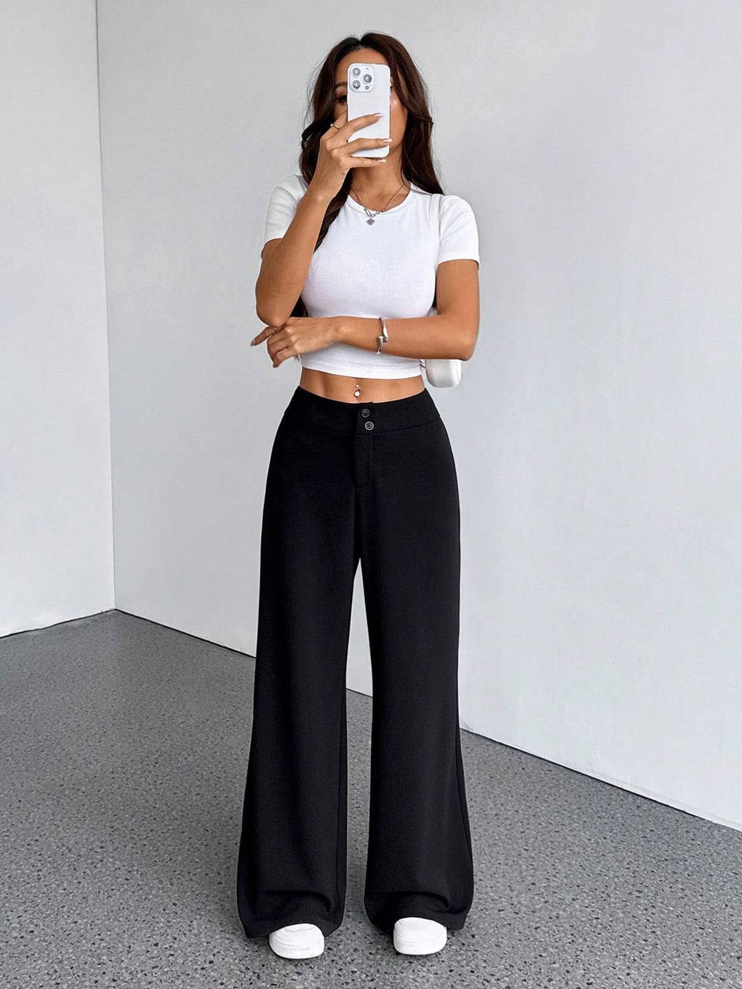 Pantaloni SHEIN, negru