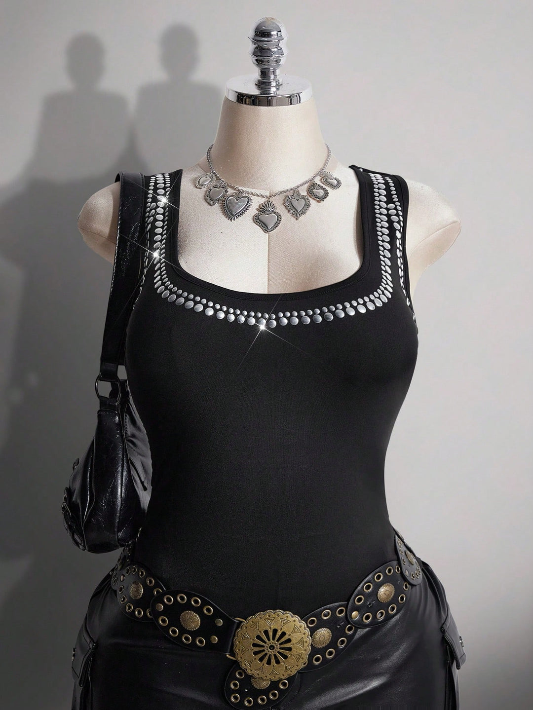 SHEIN top, fekete