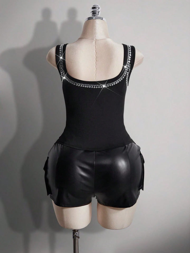 SHEIN top, fekete