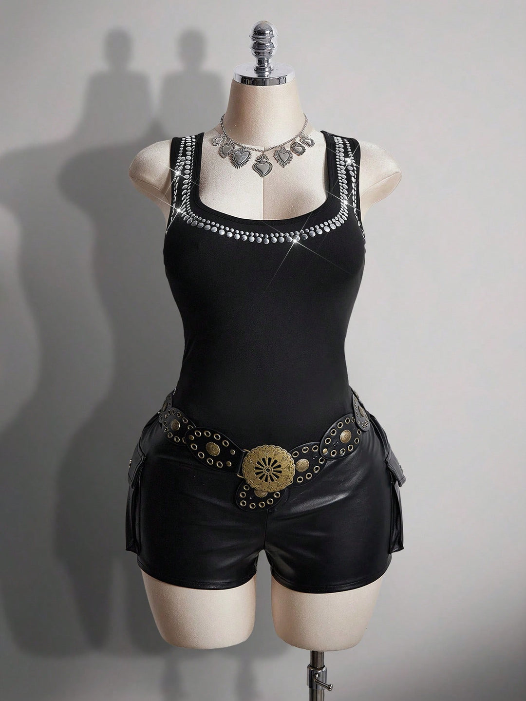 SHEIN top, fekete
