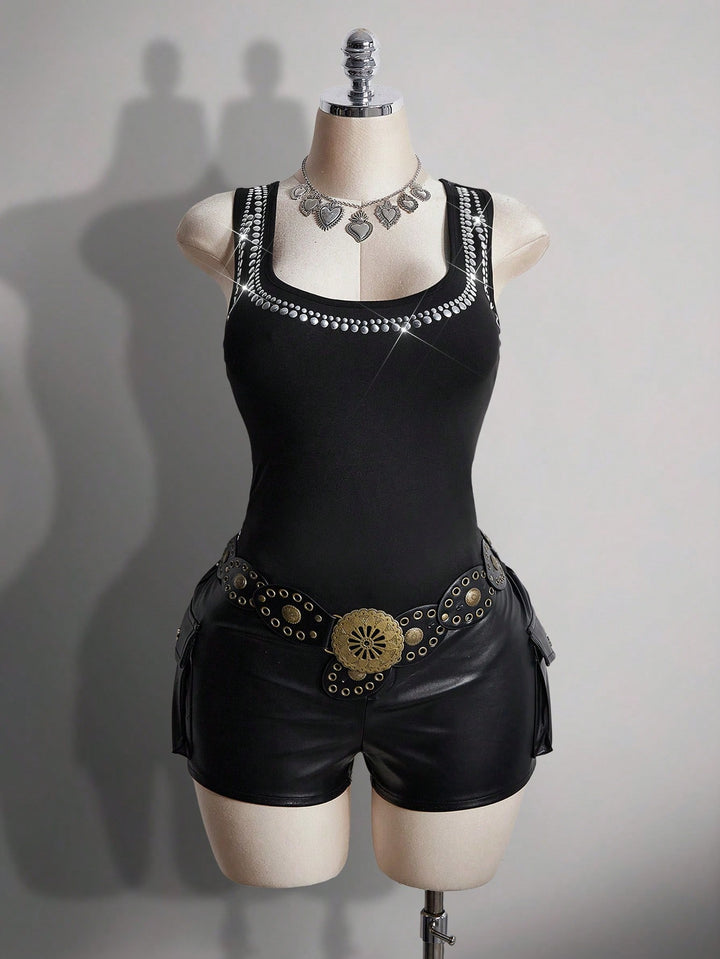 SHEIN top, fekete