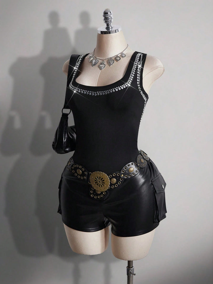 SHEIN top, fekete