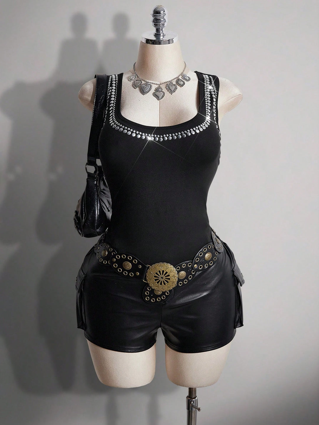SHEIN top, fekete