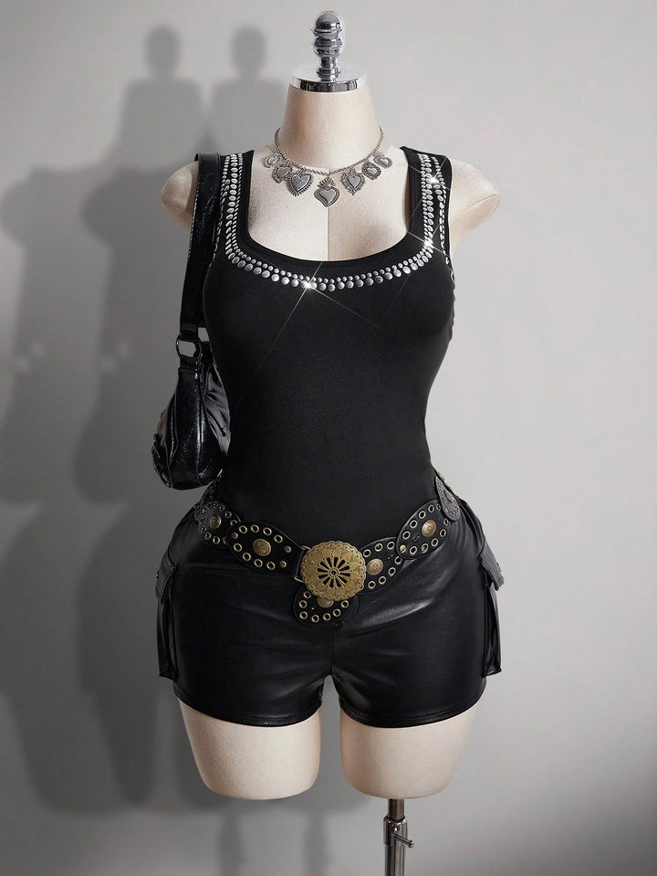 SHEIN top, fekete