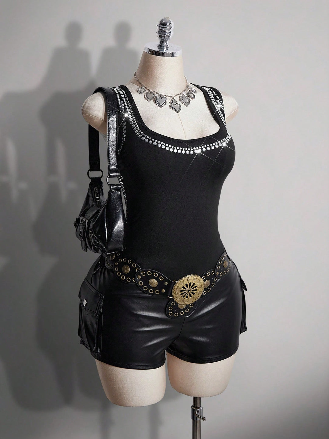 SHEIN top, fekete