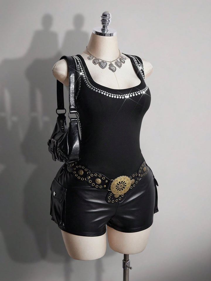 SHEIN top, fekete