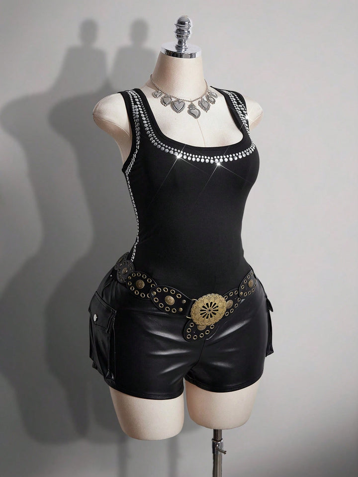 SHEIN top, fekete