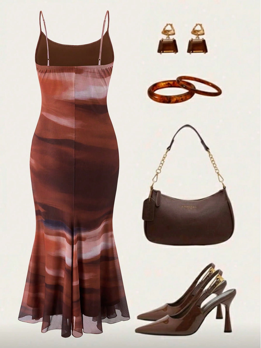 Rochie maxi SHEIN, mix culori