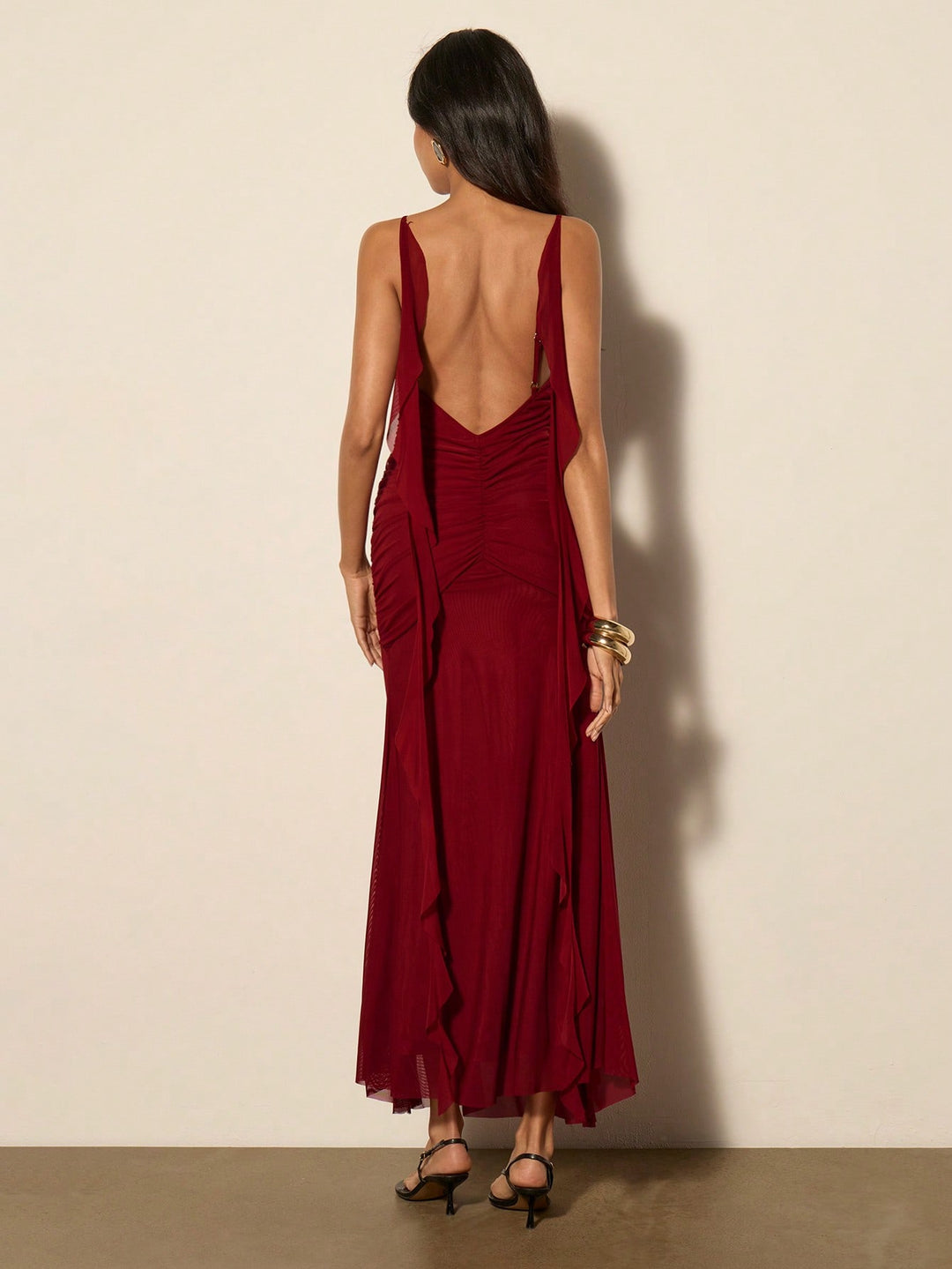 Rochie maxi SHEIN, vișiniu