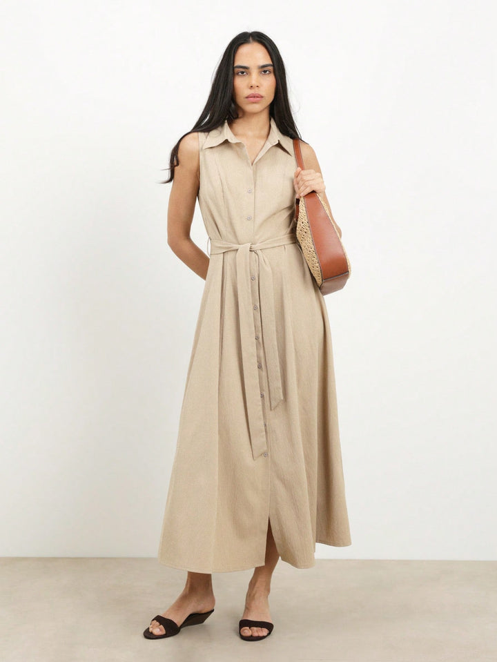 Rochie maxi SHEIN, kaki