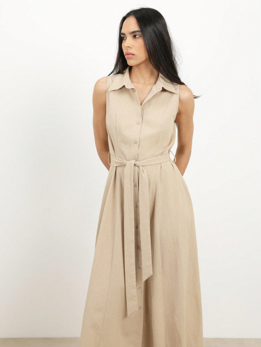 Rochie maxi SHEIN, kaki