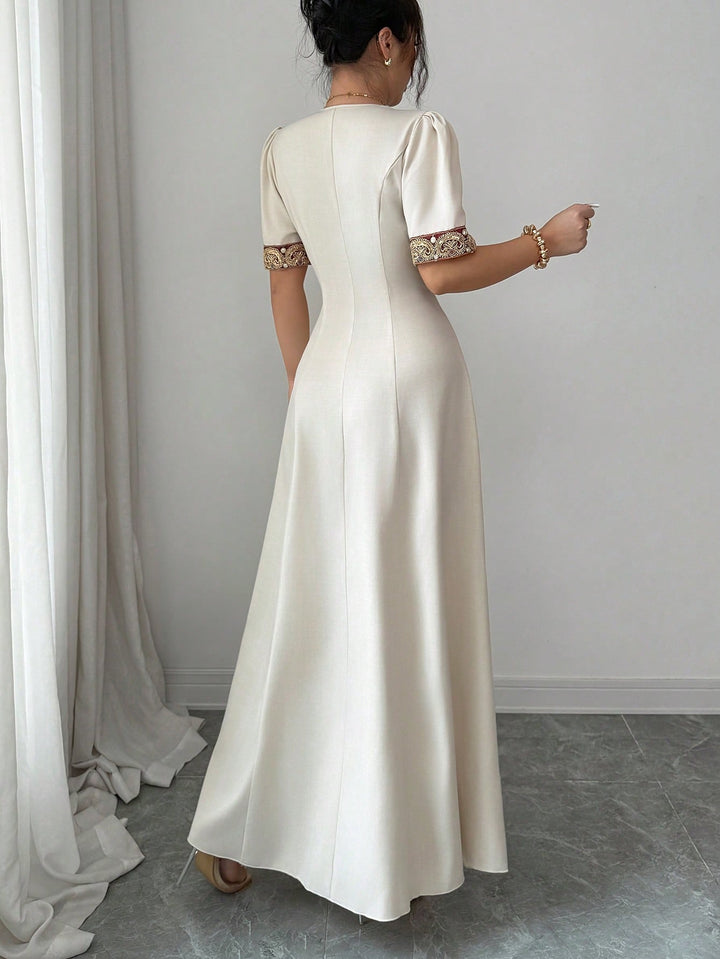 SHEIN maxi ruha, bézs