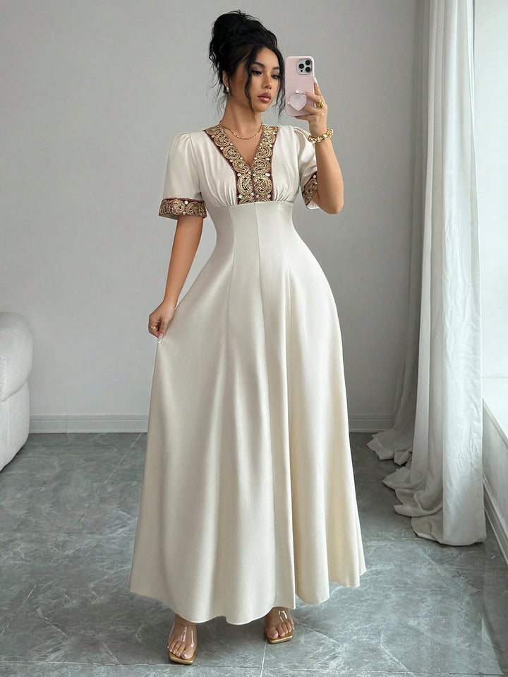 SHEIN maxi ruha, bézs
