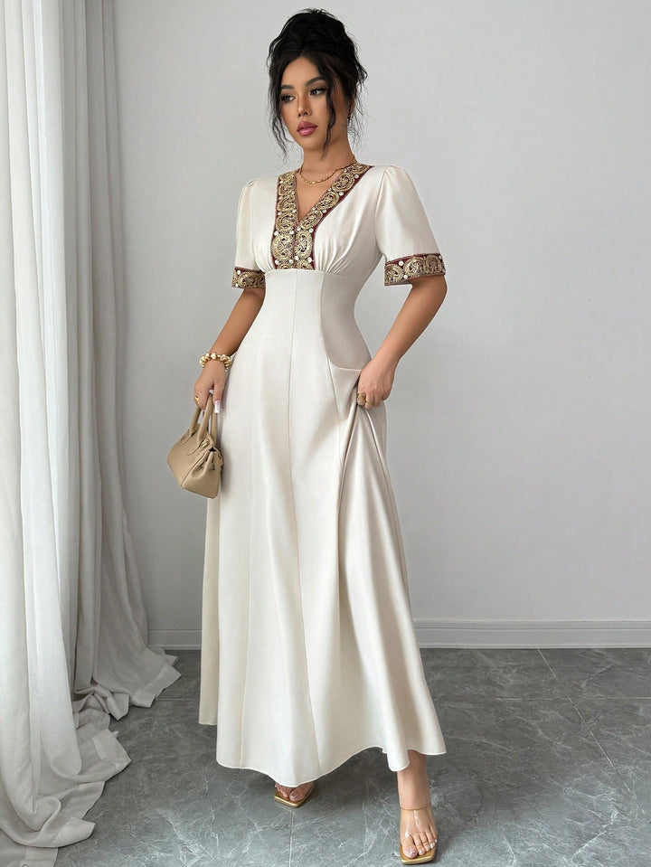 SHEIN maxi ruha, bézs
