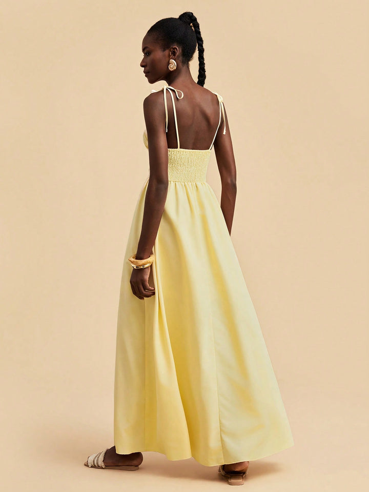 Rochie maxi SHEIN, galben