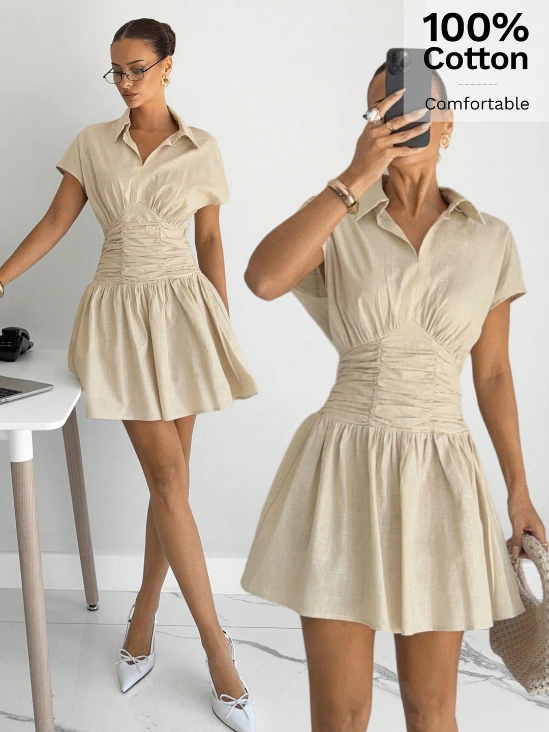 Rochie mini SHEIN, portocaliu