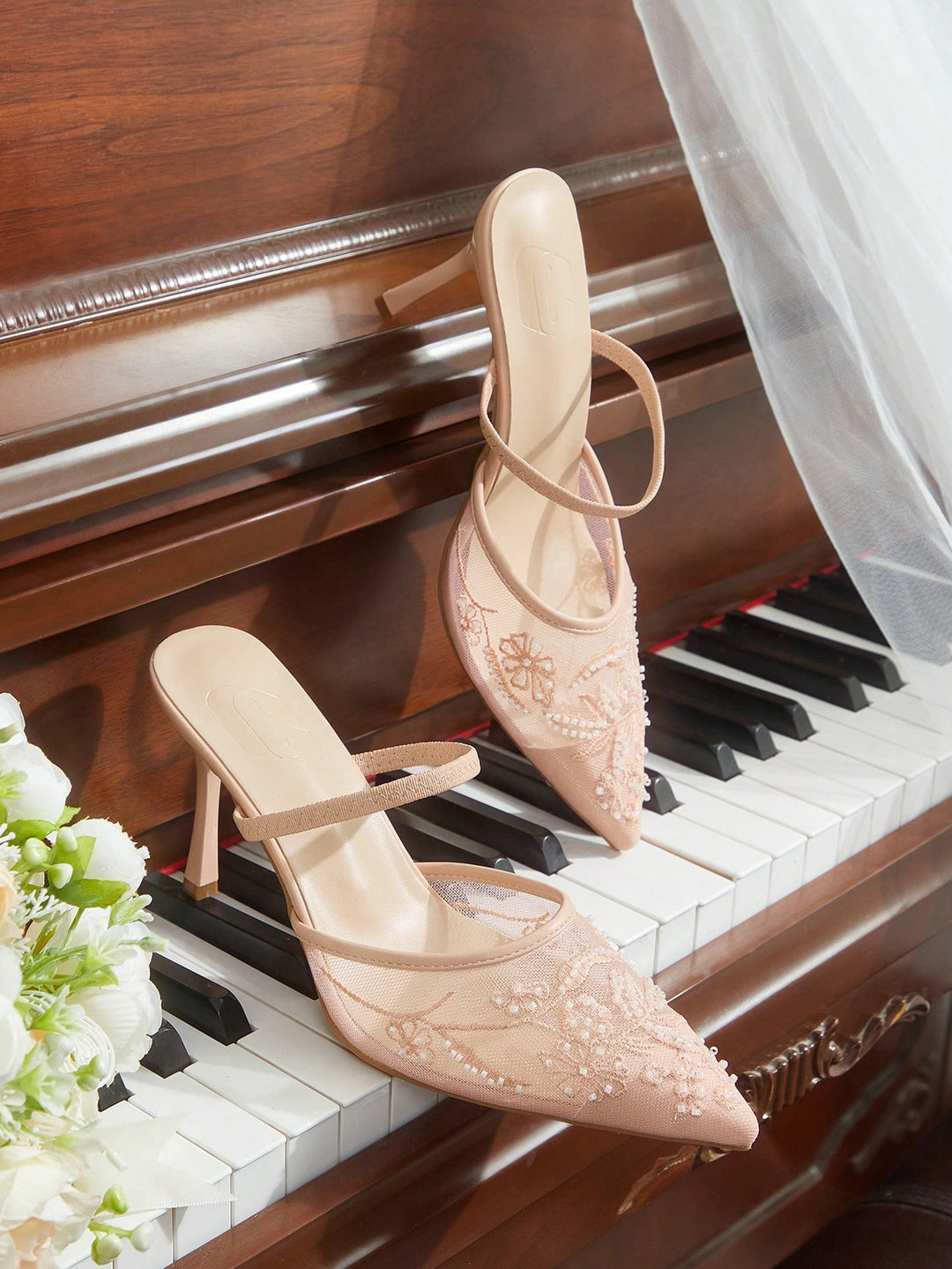 Pantofi cu toc SHEIN, roz