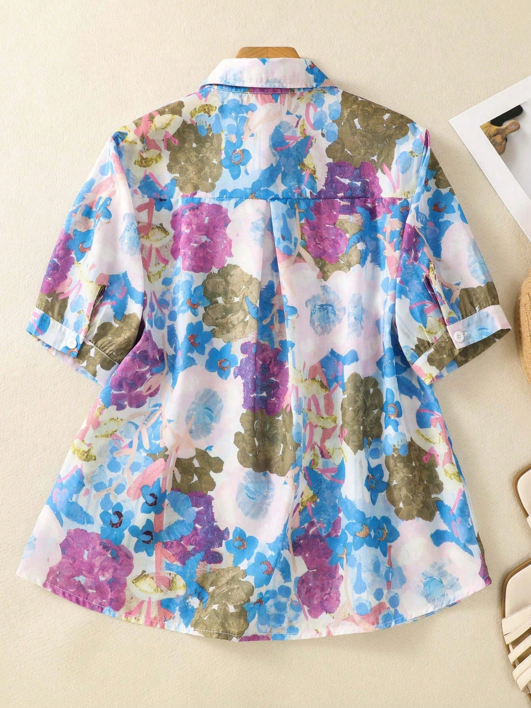 Cămașă dama SHEIN, floral print
