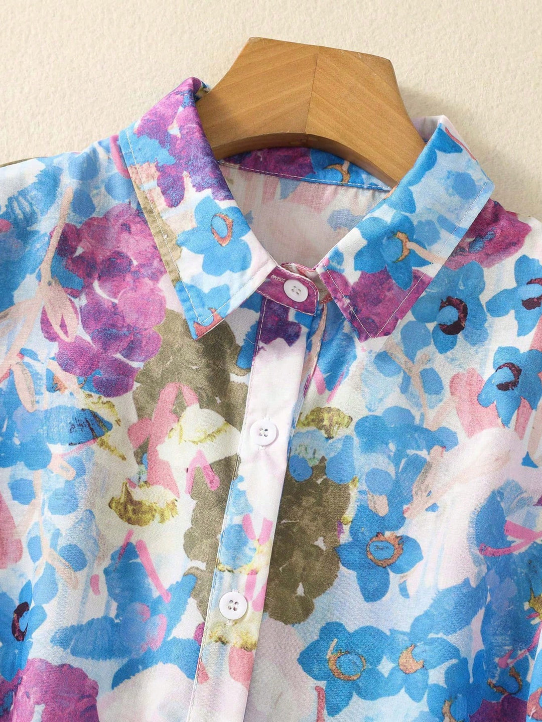 Cămașă dama SHEIN, floral print