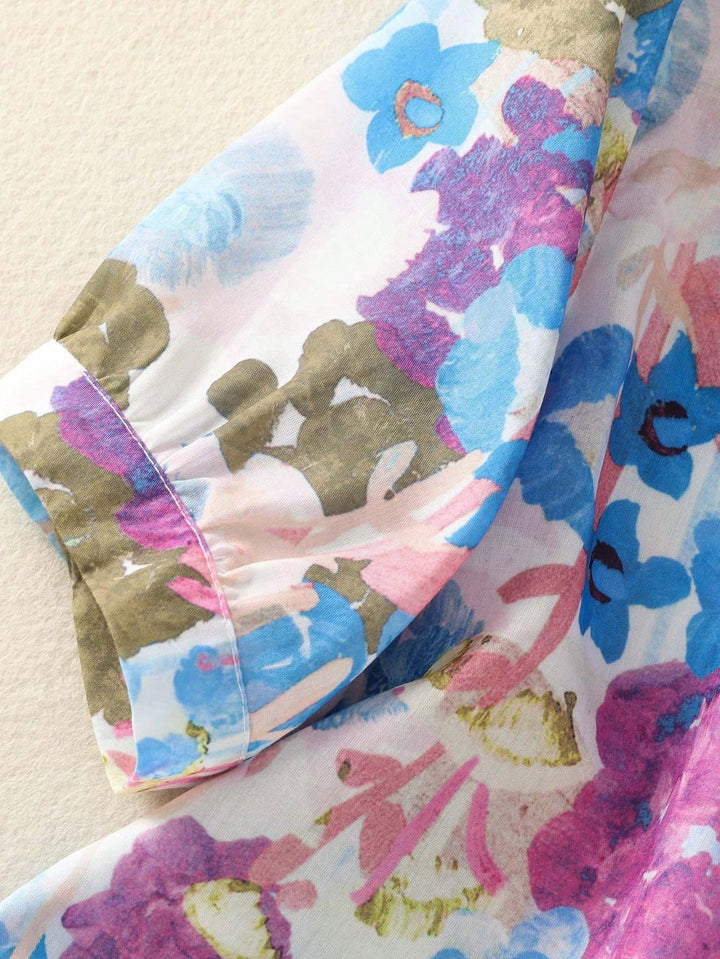 Cămașă dama SHEIN, floral print
