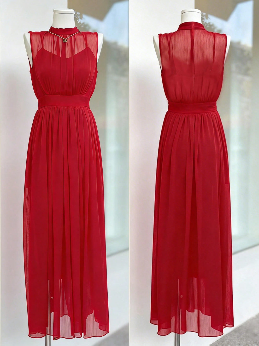 Rochie maxi SHEIN, roșu