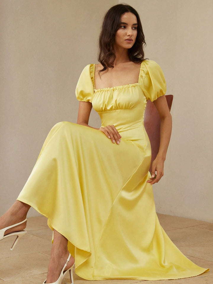 Rochie maxi SHEIN, galben
