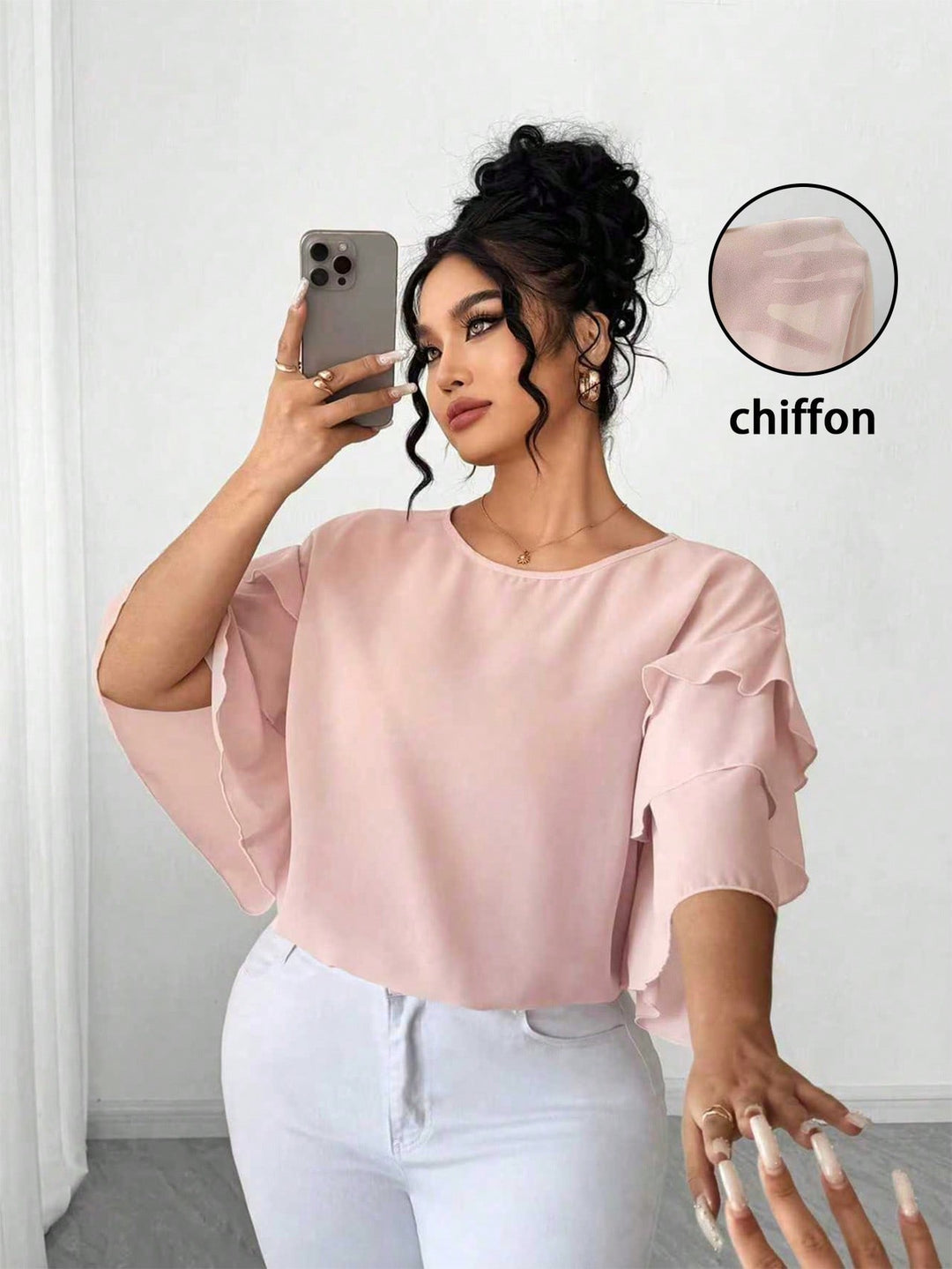SHEIN blúz, rózsaszín
