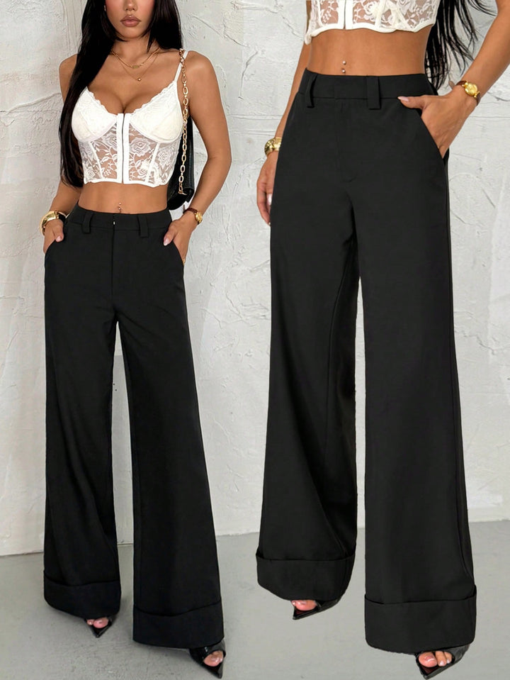 Pantaloni SHEIN, negru