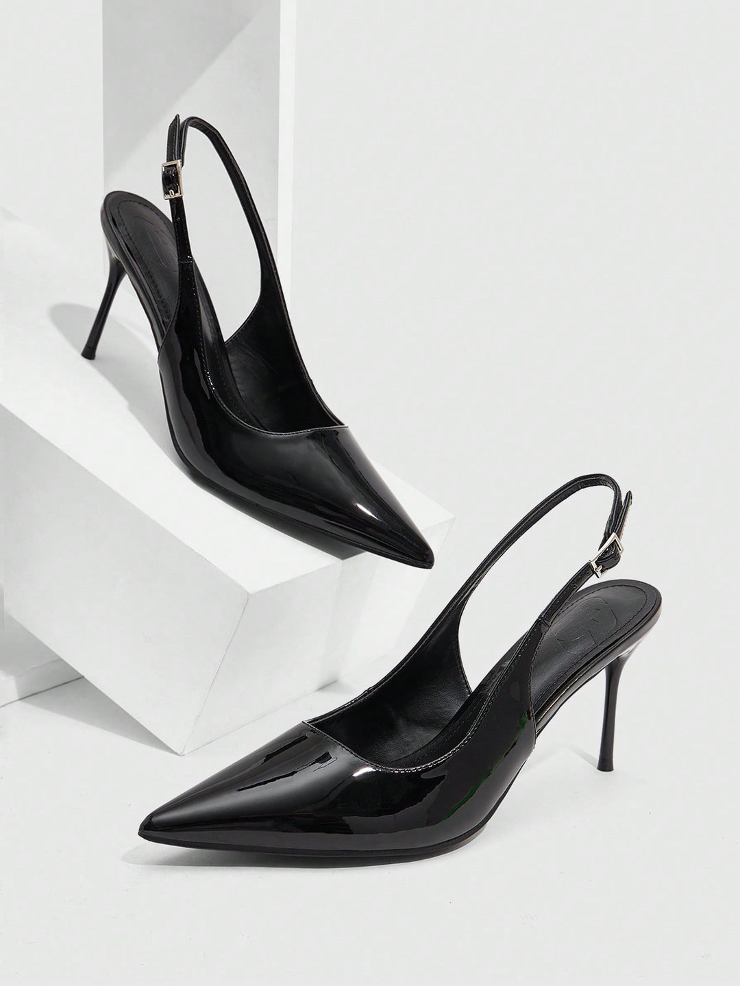 Pantofi cu toc SHEIN, negru