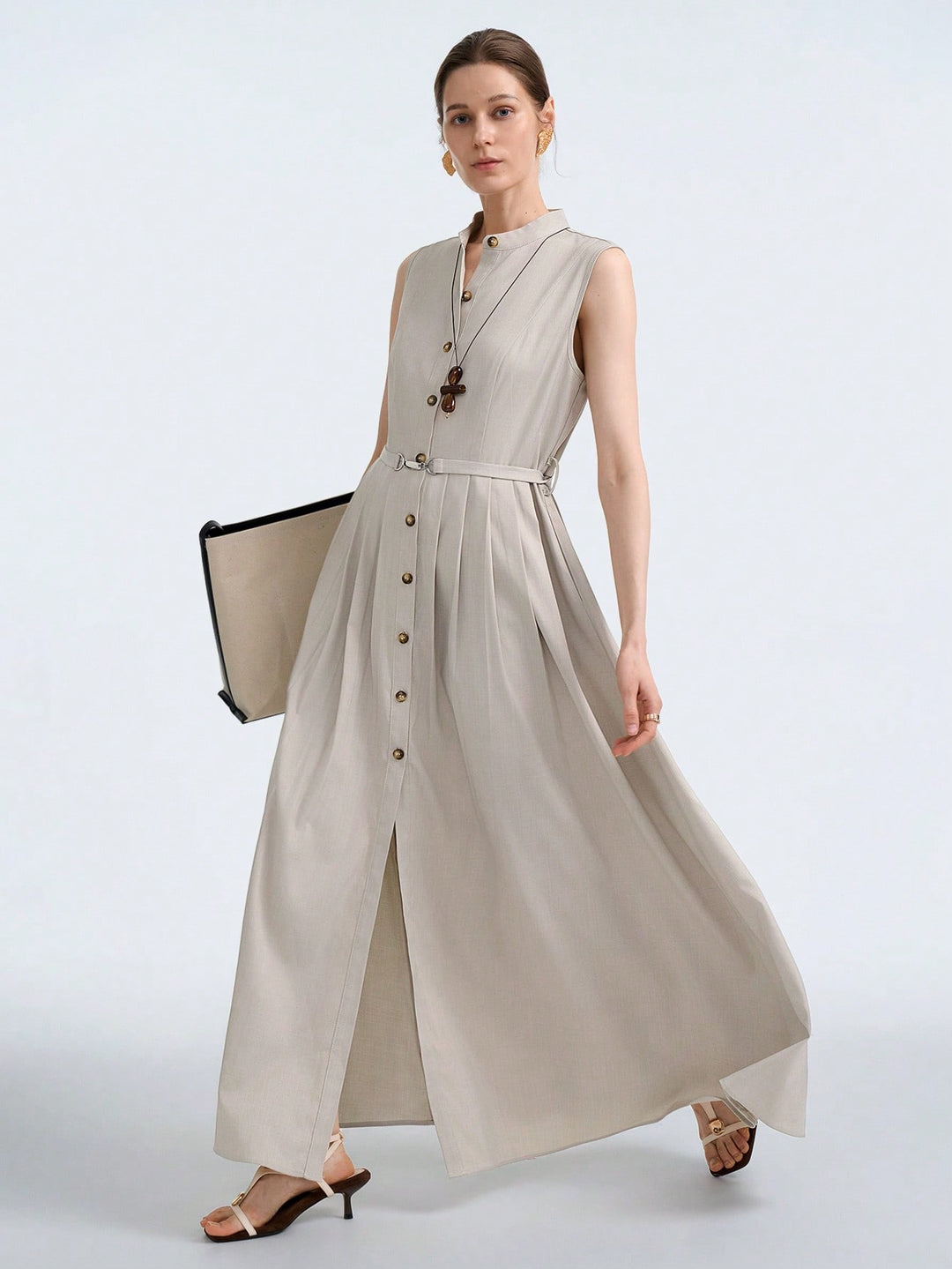 Rochie maxi SHEIN, gri