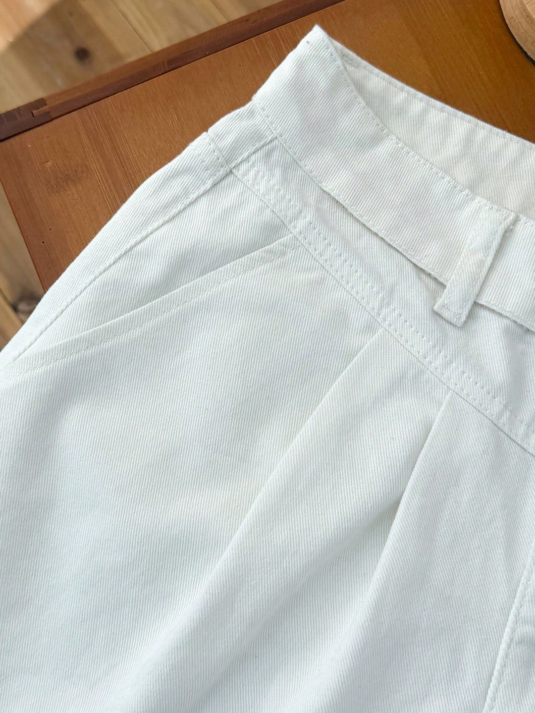 Pantaloni scurți SHEIN, alb