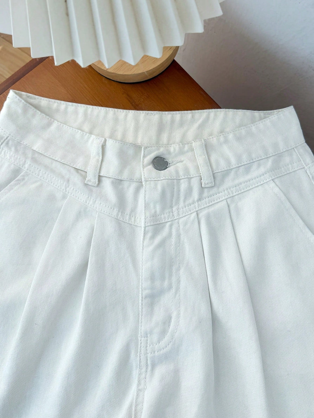 Pantaloni scurți SHEIN, alb