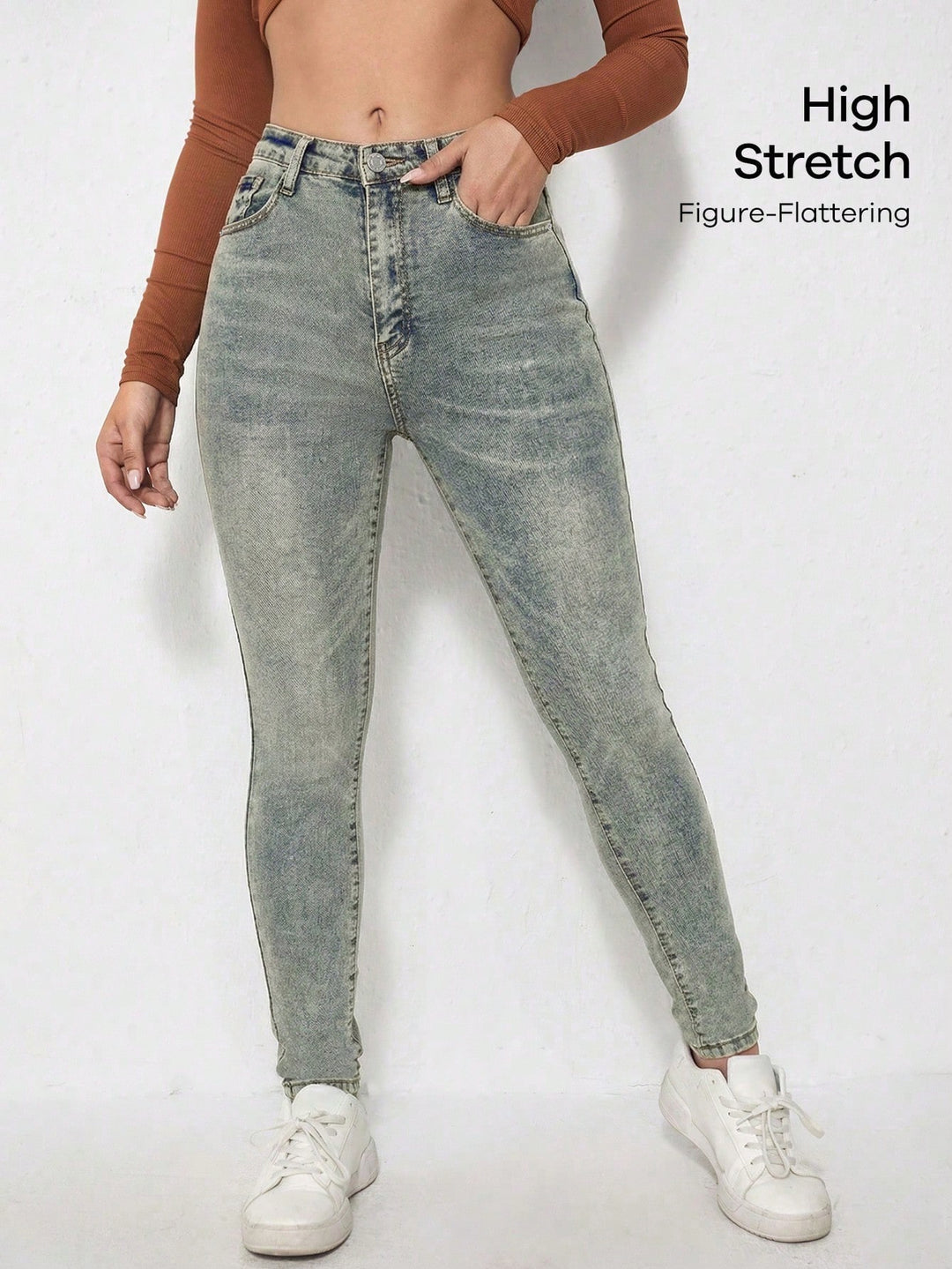 Jeans SHEIN, albastru