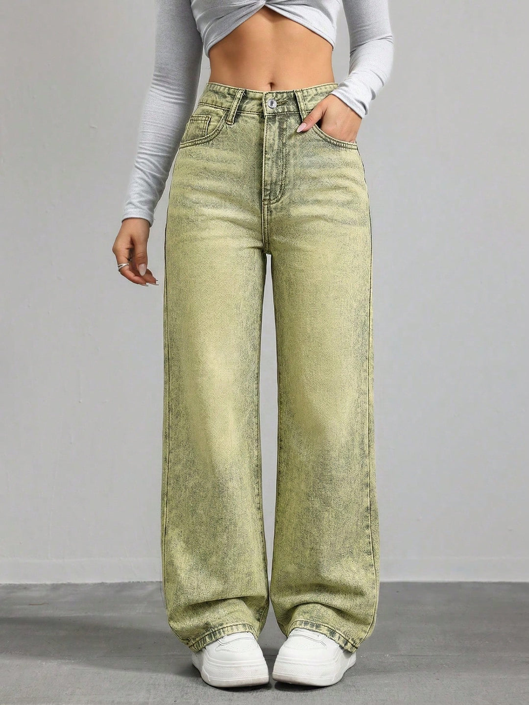 Jeans SHEIN, verde