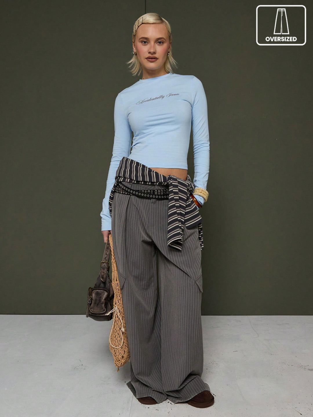 Pantaloni SHEIN, gri