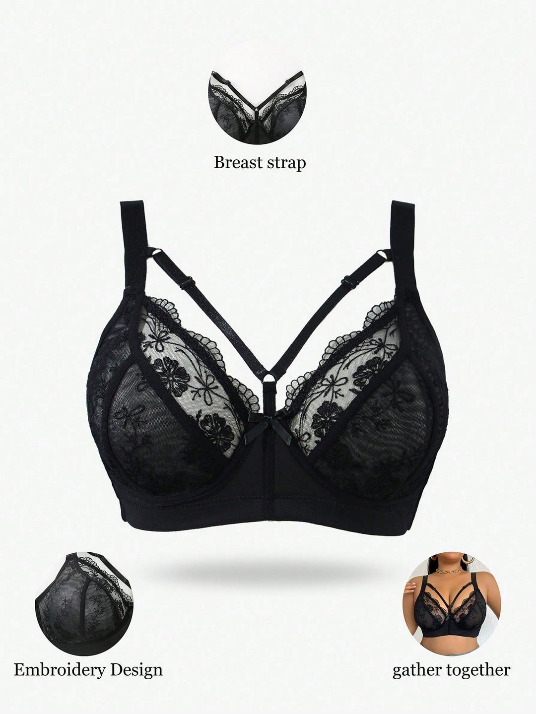 Sutien SHEIN, negru