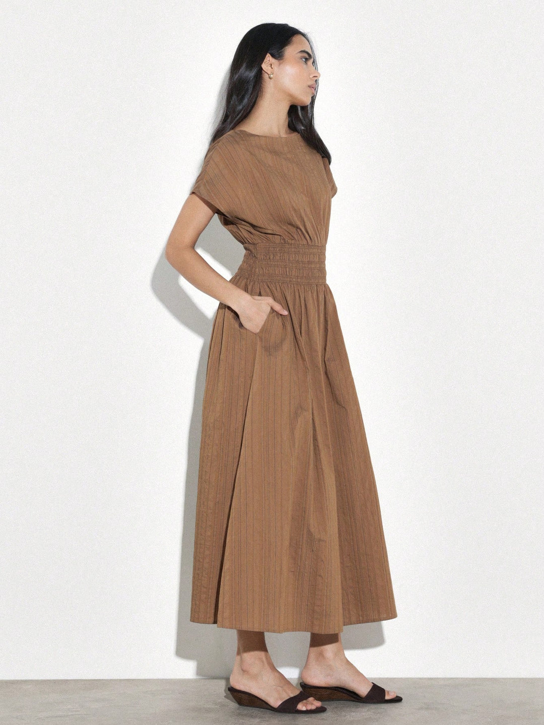 Rochie maxi SHEIN, maro