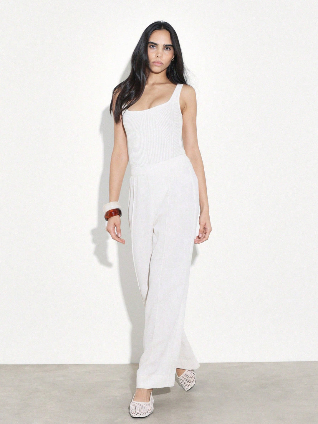 Pantaloni SHEIN, portocaliu