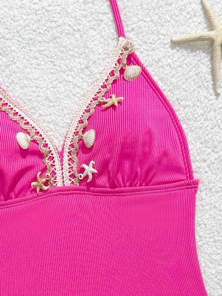 Costum de baie SHEIN, roz