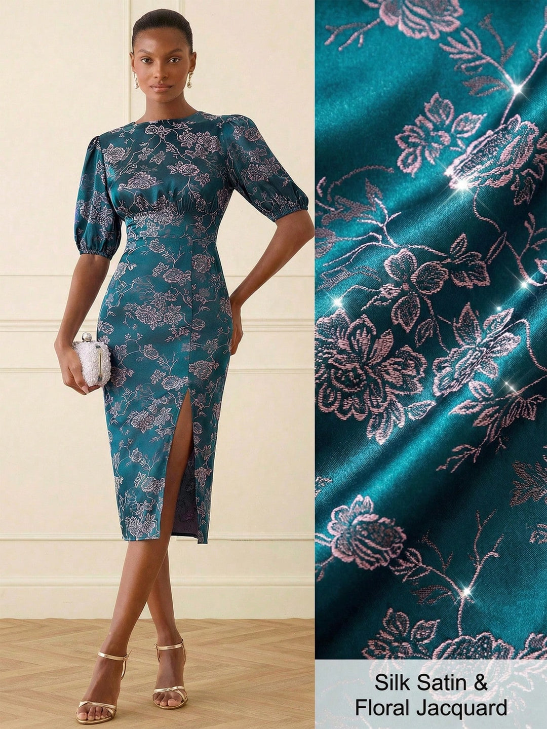 Rochie midi SHEIN, albastru