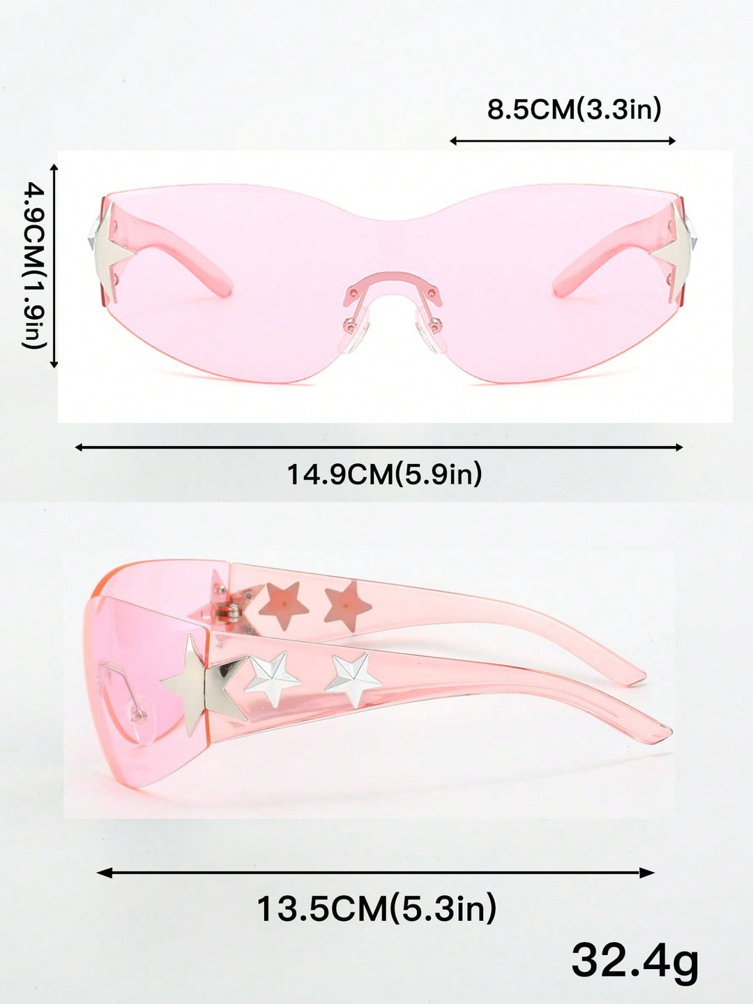 Ochelari SHEIN, alb
