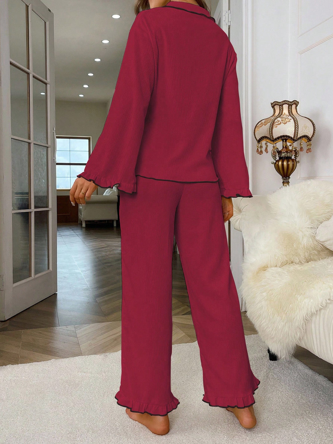 Pijama SHEIN, vișiniu