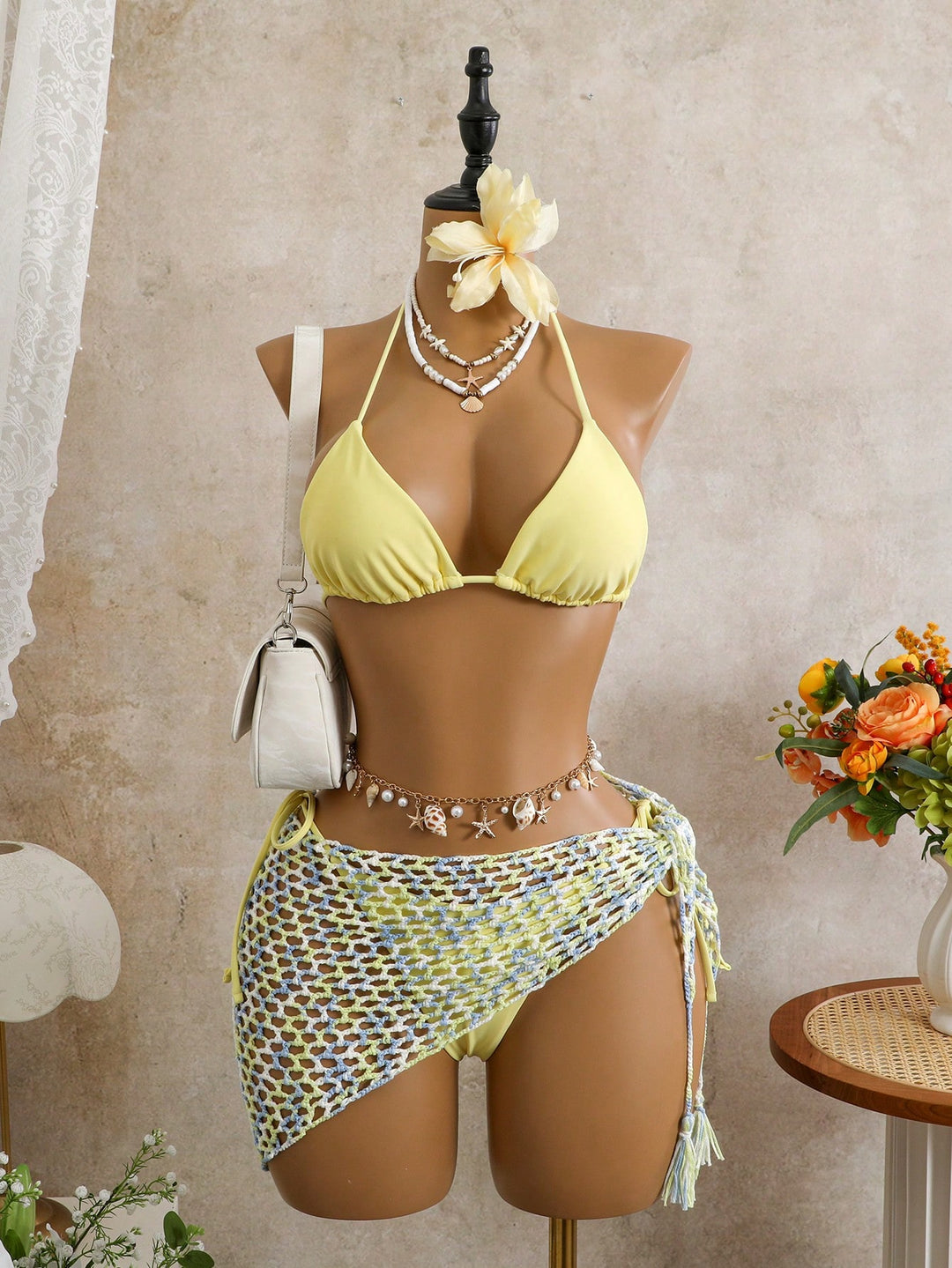 Set bikini SHEIN, galben